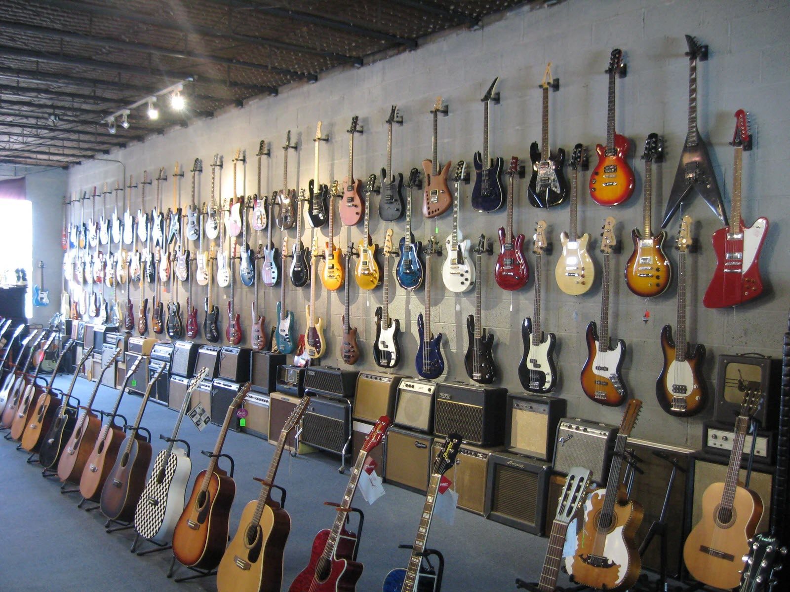 Acoustic Guitars, Electric Guitars, Bass Guitars